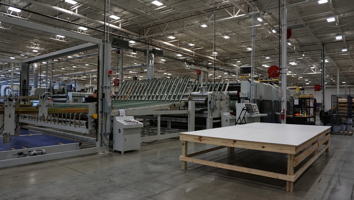 86-inch rotary die cutter on the JackPack plant floor