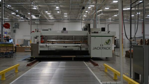 66-inch rotary die cutter on the JackPack plant floor