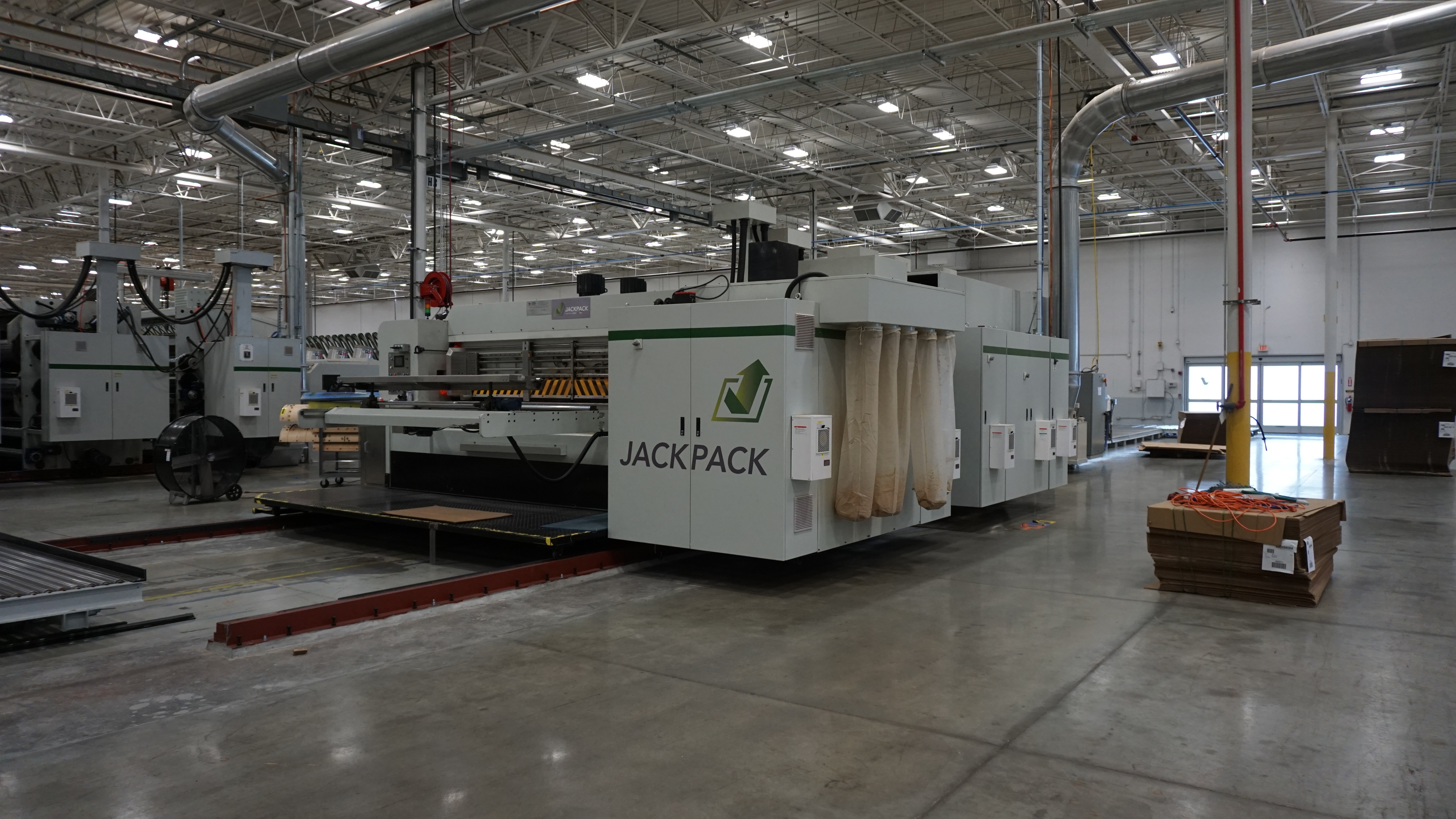 JackPack corrugated die-cutting line